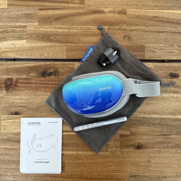 RENPHO Eyeris 1 Eye Face Massager w/ Heat Sleep Mask Migraine Relief Bluetooth + - Picture 13 of 16